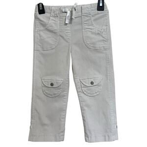 Geox Respira | Off White Corduroy Pants Snap Buttons Bows Jeweled 24M Girl Italy